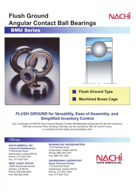 NACHI - BMU Angular Contact Ball Brg